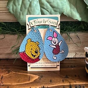 HAND PAINTED Unique Cartoon earrings!!